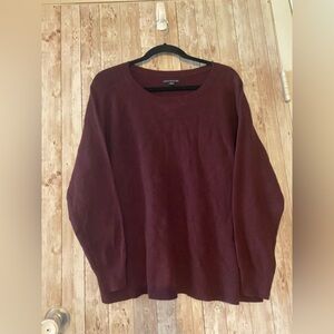 American Eagle Outfitters Women's XL Maroon Purple Knit Sweater